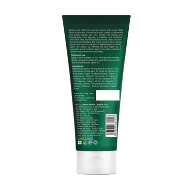 JOVEES Herbal Night Ritual Cream Moisturizer | Prevents Dark Spots | Reduces Fine Line | Skin Renewal & Rejuvenation | Nourishes & Hydrates Skin | Exfoliates |All Skin Types 100Ml